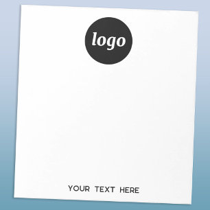 Bloco De Notas Texto simples para o logotipo Promocional para emp