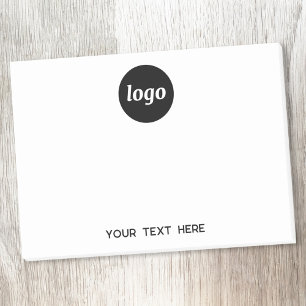 Bloco De Notas Texto simples para o logotipo Promocional para emp