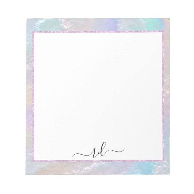 Bloco De Notas Textura abstrato Arco-Íris (Frente)