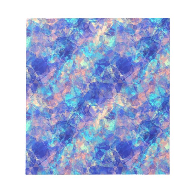 Bloco De Notas Textura Azure Azure Azul Cruzada (Frente)