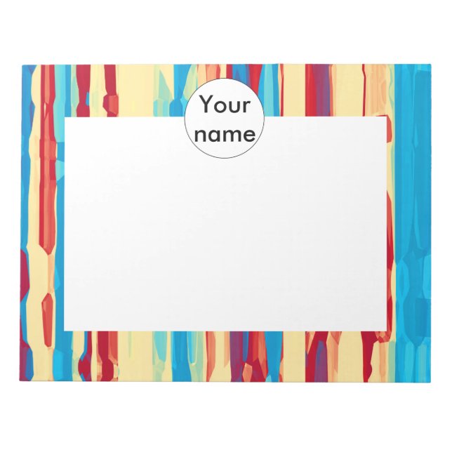 Bloco De Notas Textura de aquarelas (Frente)