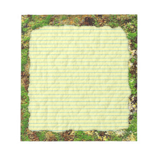 Bloco De Notas Textura de Camuflagem Velha Enferrujada Musgo Grun