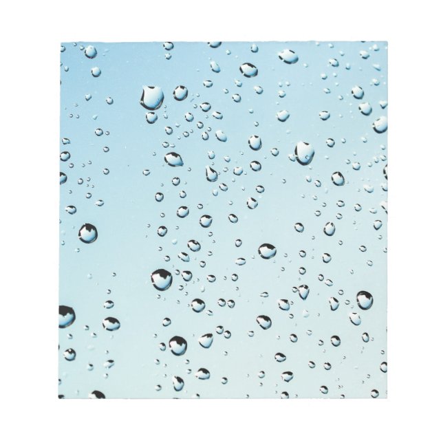 Bloco De Notas Textura de gotas de chuva (Frente)