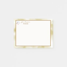 Bloco De Notas Textura Dourada Perolada Elegante