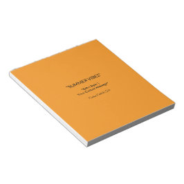 Bloco De Notas Textura Laranja Retro – Arte de Vibrações de Verão
