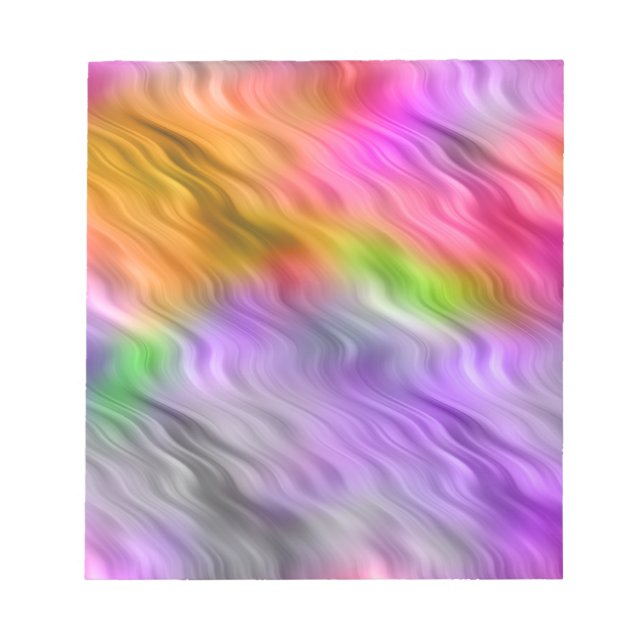 Bloco De Notas Textura ondulada de orquídea púrpura (Frente)