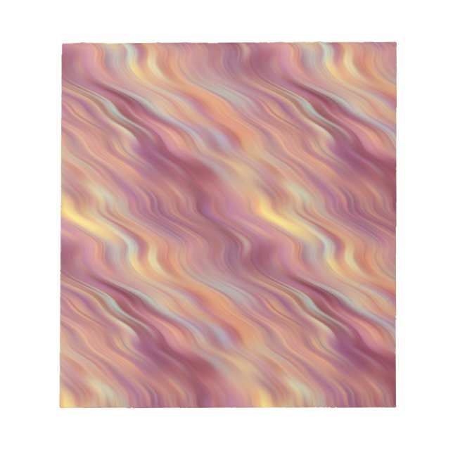 Bloco De Notas Textura ondulada de Plumeria exótica (Frente)