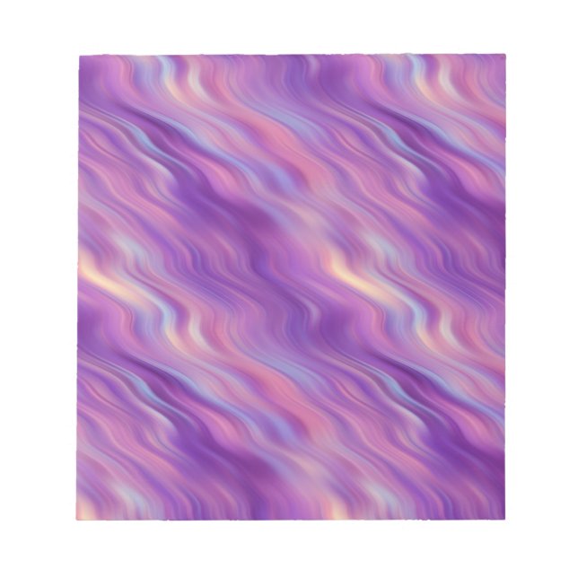 Bloco De Notas Textura ondulada violeta (Frente)