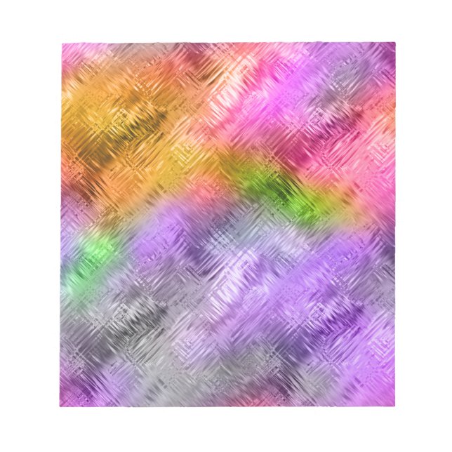 Bloco De Notas Textura Roxa Glassy Ametrine (Frente)