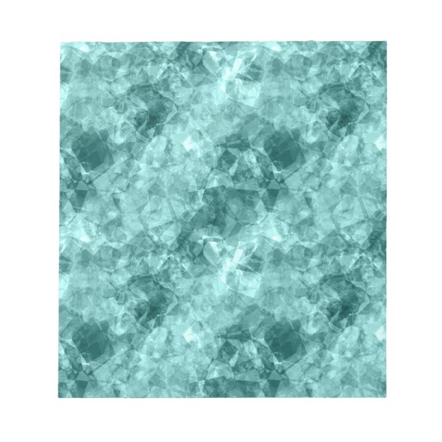 Bloco De Notas Textura Teal Crumplada (Frente)