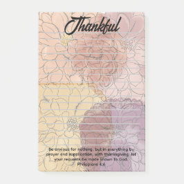 Bloco De Notas Thankful Post Its