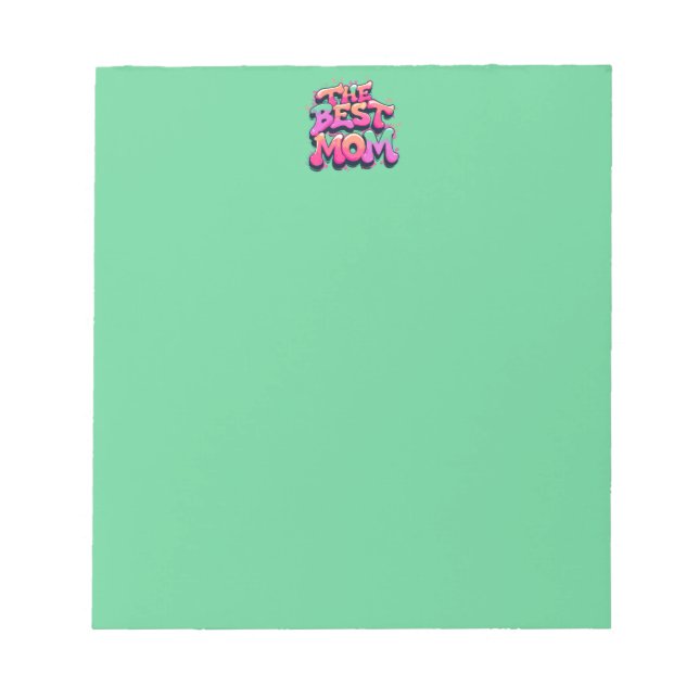 Bloco De Notas The best mom style graffiti (Frente)