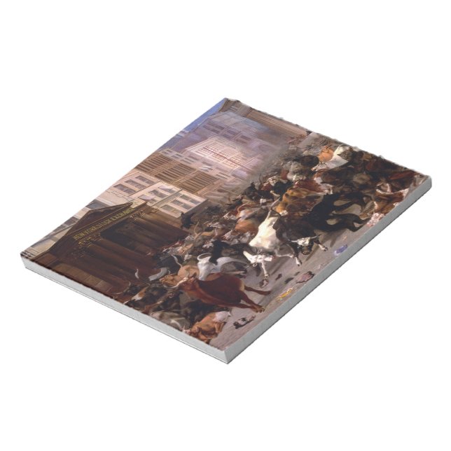Bloco De Notas The Bulls and Bears in the Market, 1879 (Invertido)