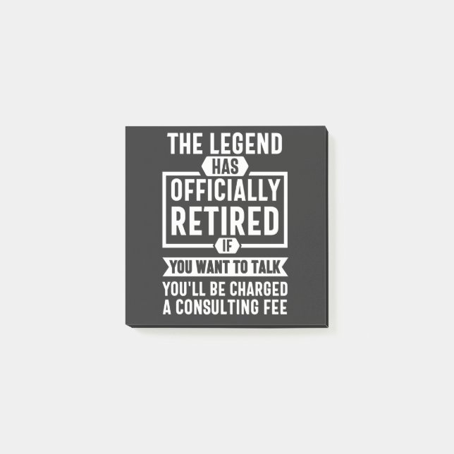 Bloco De Notas the legend Has Officially Retired (Frente)