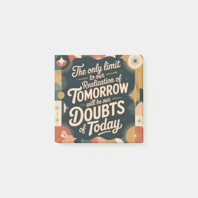 Bloco De Notas The Only Limit To Our Realization Of Tomorrow (Frente)