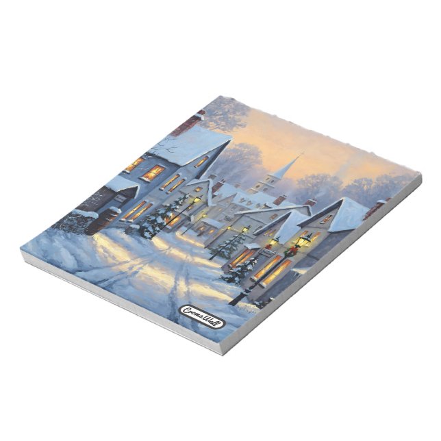 Bloco De Notas The Town In Winter (Invertido)