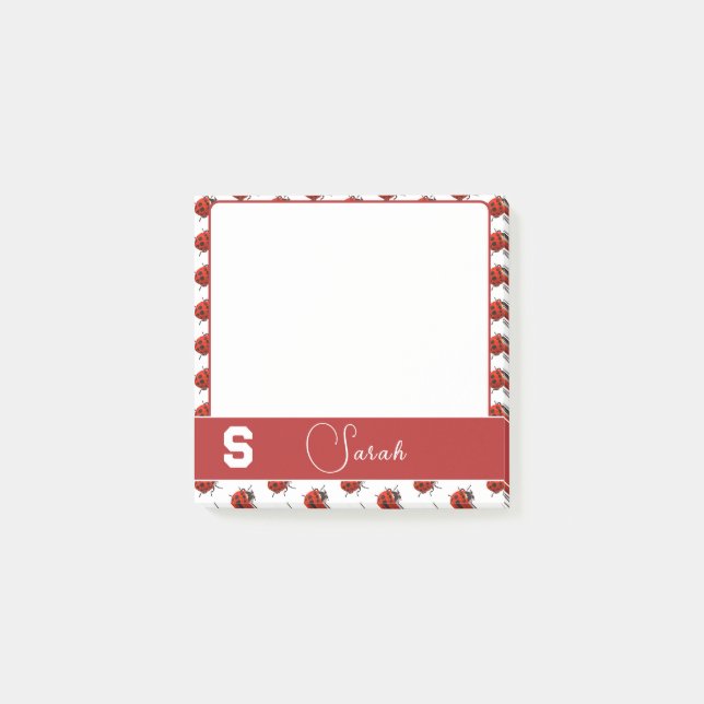 Bloco De Notas Themed Ladybug Personalizado (Frente)