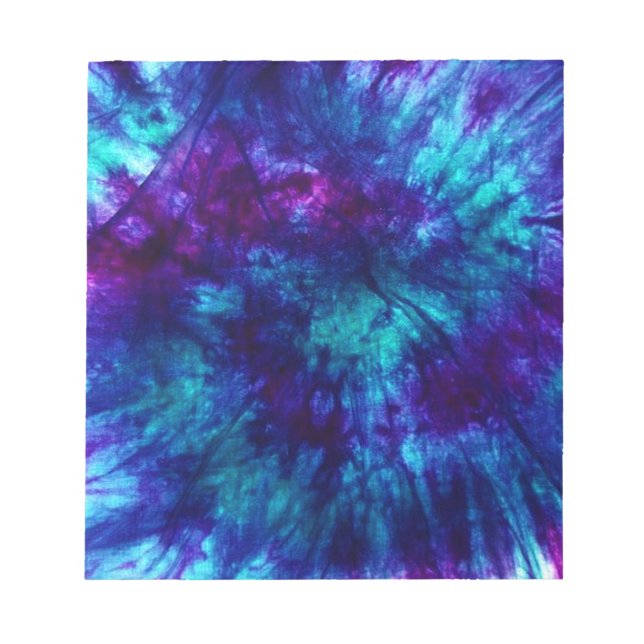 Bloco De Notas Tie Dye/Blue e Green (Frente)