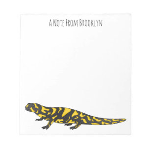 Bloco De Notas Tiger salamander cartoon