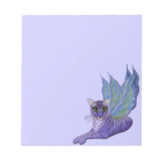 Bloco De Notas Tigerpixie Fairy Tiger Fantasy Cat Art Notepad
