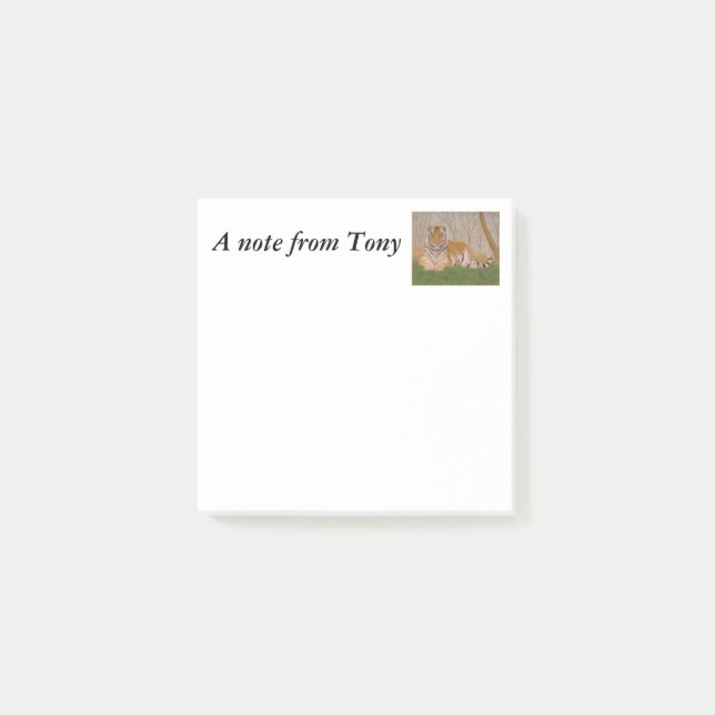 Bloco De Notas Tigre (Frente)