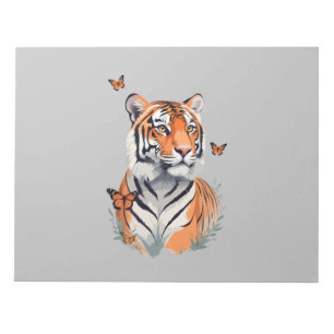 Bloco De Notas Tigre Vetor Pintura De Animais Divertidos Adorávei