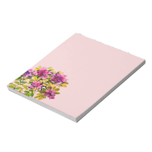 Bloco De Notas Timo pintado com aquarelas (Invertido)