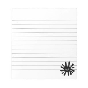 Bloco De Notas Tinta Negra Irritada, Vinculada
