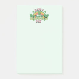 Bloco De Notas Típica retrô do dia de sorte