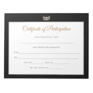 Bloco De Notas Tipo de Miss EUA Certificados de Paginação - Par
