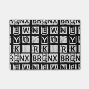 Bloco De Notas Tipografia do Grunge de Bronx New York