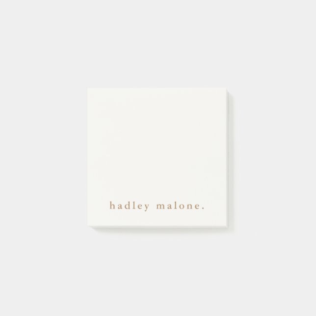 Bloco De Notas Tipografia Simples Boho  (Frente)