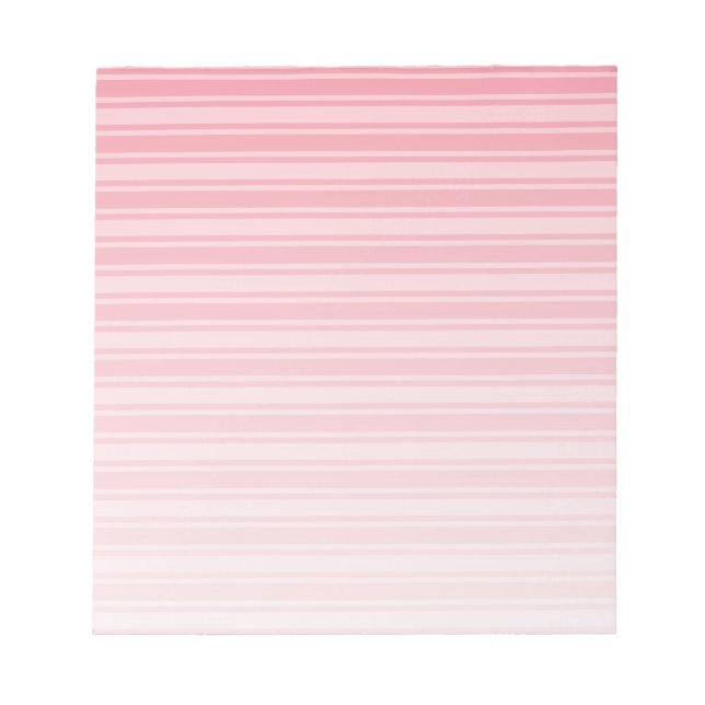 Bloco De Notas Tiras de doces cor-de-rosa-coral (Frente)