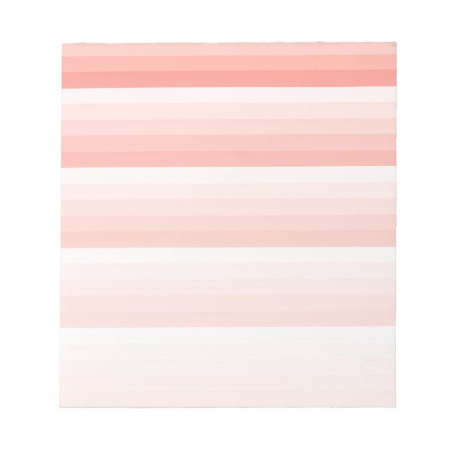 Bloco De Notas Tiras-sombra de pêssego de coral (Frente)