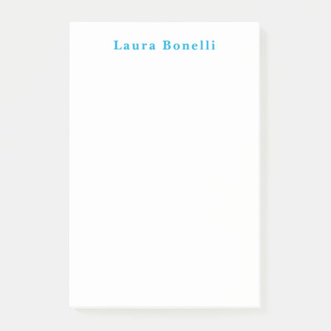 Bloco De Notas Título da Planilha Moderna Profissional Minimalist (Frente)