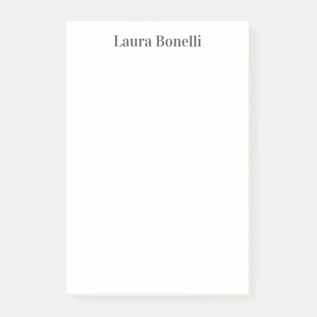 Bloco De Notas Título da Planilha Moderna Profissional Minimalist (Frente)