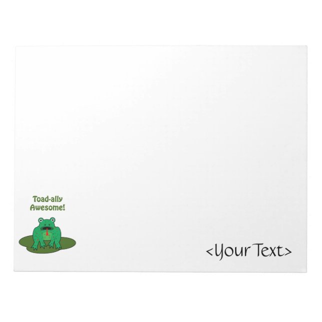 Bloco De Notas Toad-ally Incrível (Frente)