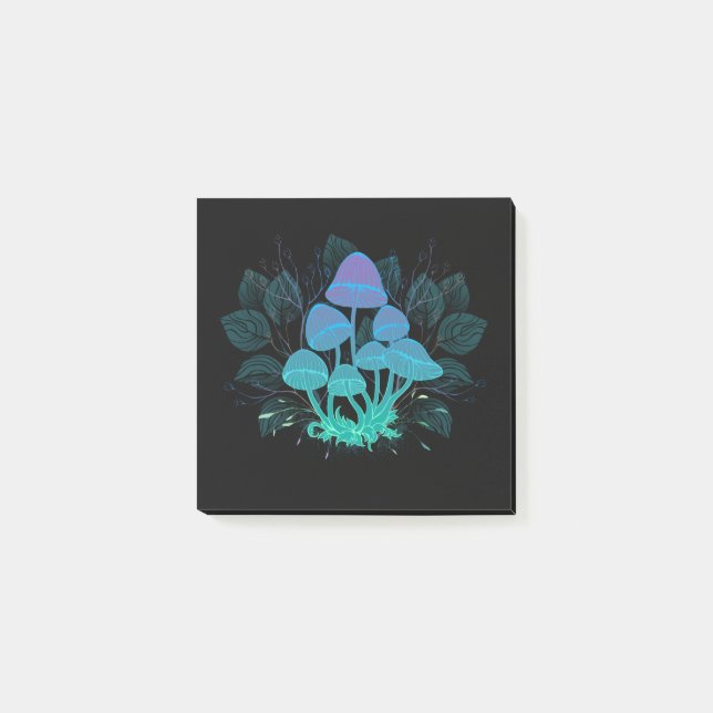 Bloco De Notas Toadstools em arbustos (Frente)