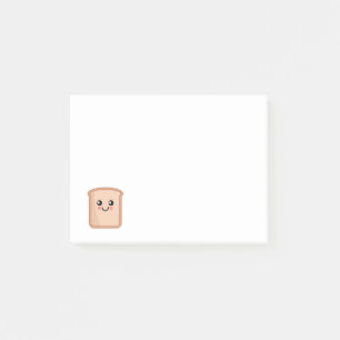 Bloco De Notas Toast Kawaii Comida Art