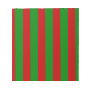 Bloco De Notas Toksie Turbie Natal Verde Listras Vermelhas