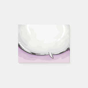 Bloco De Notas Toon de bolha de fala design púrpura bkgd