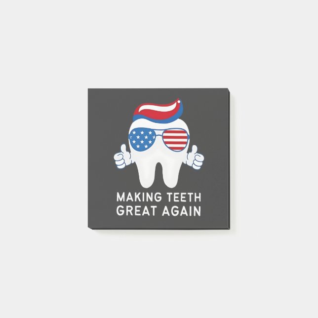 Bloco De Notas Torne o Excelente dos dentes novamente em 4 de jul (Frente)