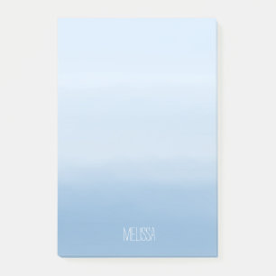 Bloco De Notas Torre de aquarela azul
