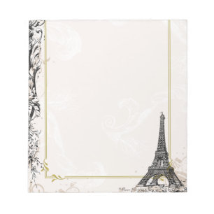Bloco De Notas Torre Eiffel de Paris e Rolls