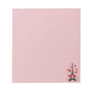 Bloco De Notas Torre Eiffel de Paris silhueta elegante e sofistic