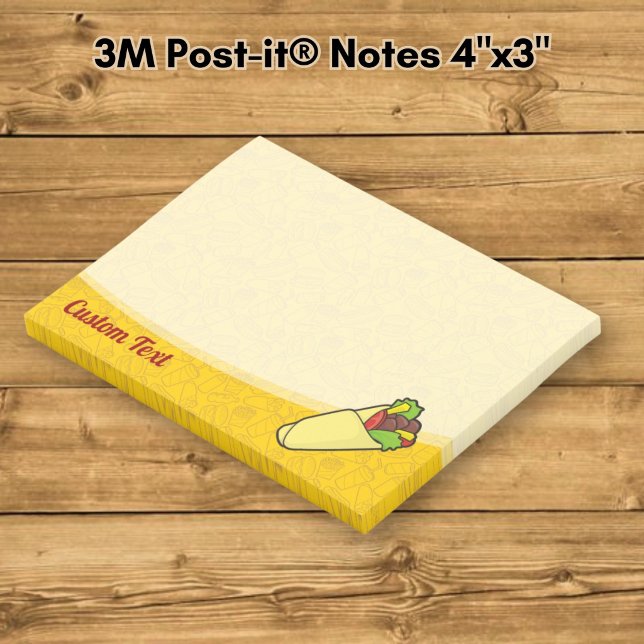 Bloco De Notas Tortilha Sanduíche Wrap (Criador carregado)