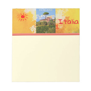 Bloco De Notas Toscana Itália Poster