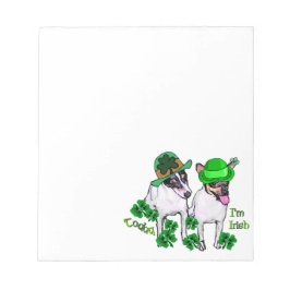 Bloco De Notas Toy Fox Terrier St Pattys