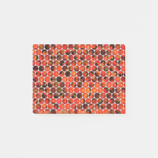 Bloco De Notas Trabalho de arte de Padrão de Maçãs (Frente)