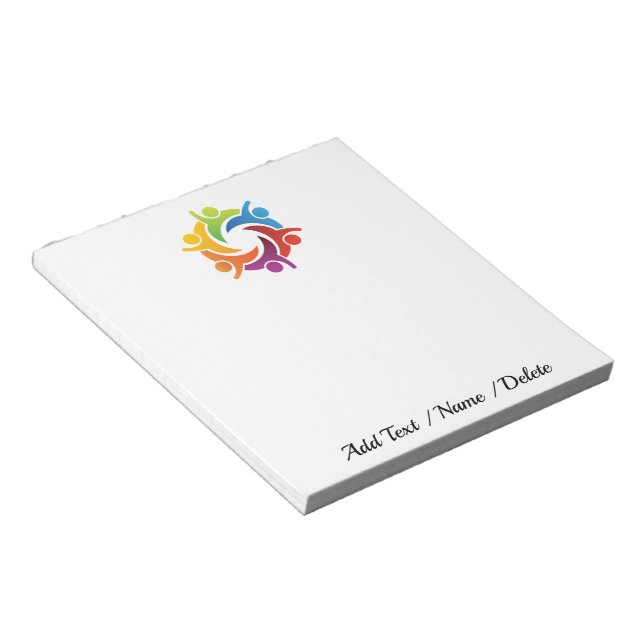 BLOCO DE NOTAS TRABALHO EM EQUIPE (Inclinado)